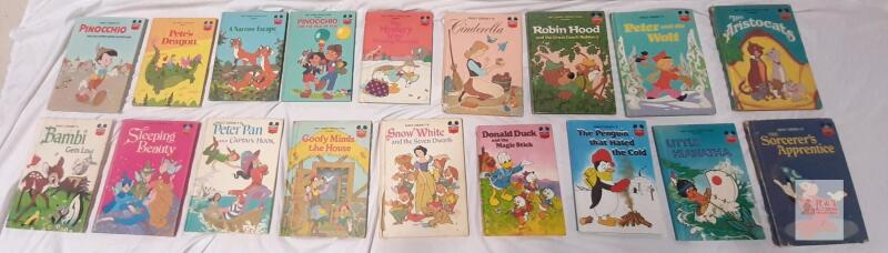 Vintage Walt Disney 18-Book Lot &ndash; Hardcover Children's Stories, 1970s-80s, Classic Titles