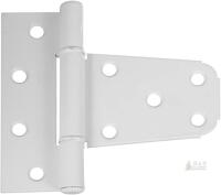 New Stock # N342-568 Lighter Duty Gate T-Hinge 3-1/2", White,