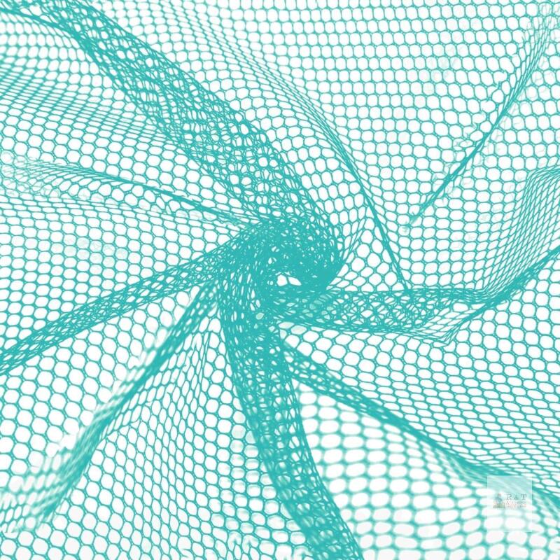 New 59" x 72"(2 Yards) Mesh Fabric Slightly Stretchy for Sewing Projects, Backpack Pocket and Straps, Netting Clothes and Shopping Bag (Turquoise)