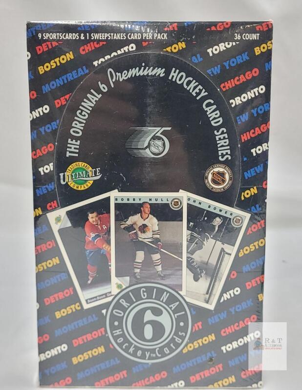 SEALED 1992 Ultimate Original 6 Premium Hockey Card Series Box - Factory Sealed, 36 Packs