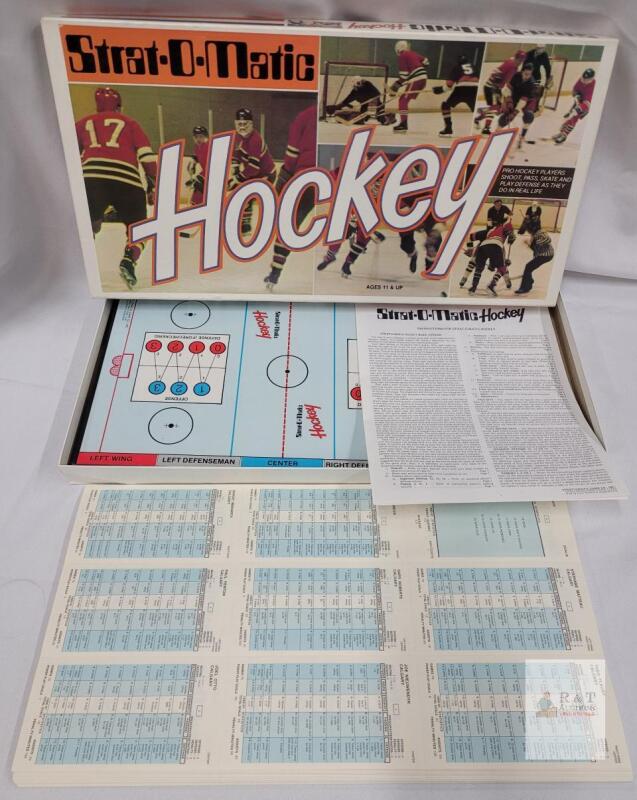 1978 Strat-O-Matic Hockey Board Game &ndash; Complete Vintage Sports Simulation