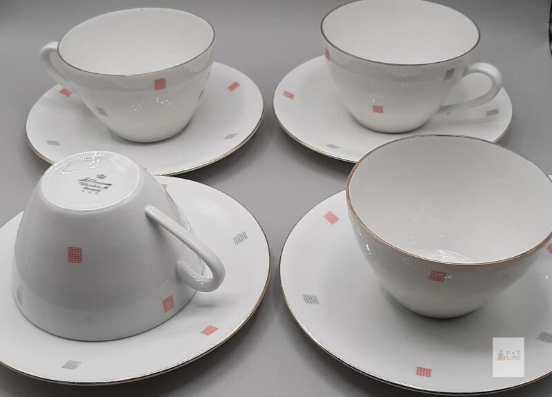 4 Seltmann Weiden Bavaria Cups & Saucers