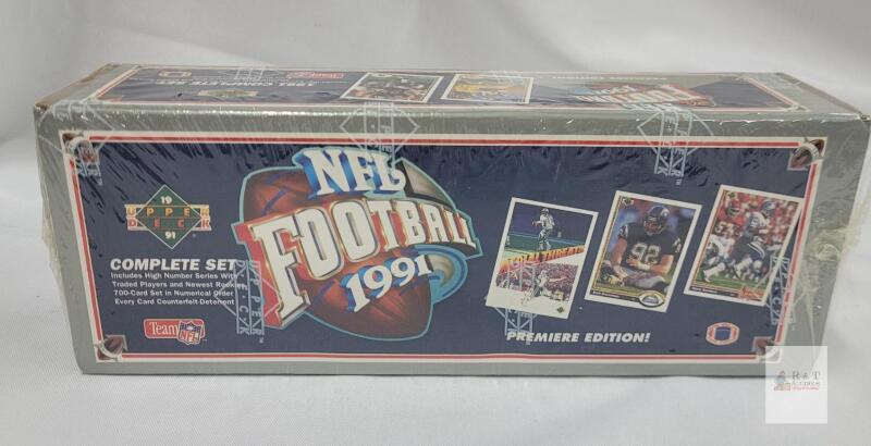 SEALED 1991 Upper Deck NFL Football Complete Set Factory Sealed 700 Cards Premiere Edition, Rookies