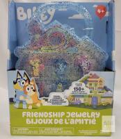 Bluey Friendship Jewelry Kit with 150+ Beads & Charms, Storage Case, by Horizon Group USA