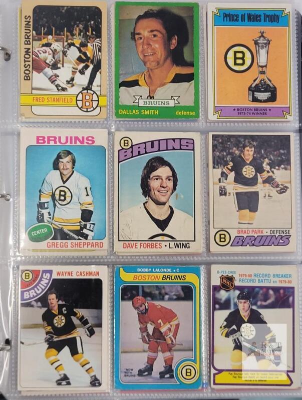 Boston Bruins Hockey Card Collection - 1970s&ndash;2020s, Hall of Famers, Inserts