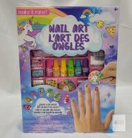 Make it Mine! Nail Art Kit, 6 Polishes, 20 Nails, 1000+ Stickers, Age 6+, Horizon Group USA