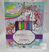 Hinkler Kaleidoscope Colouring Kit: Unicorn Rainbows &ndash; 64 Pages, 5 Markers, Glitter Glue, 60+ Stickers