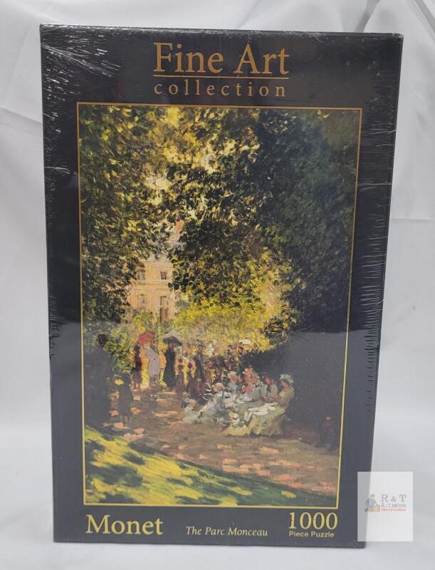 SEALED Monet The Parc Monceau 1000 Piece Puzzle &ndash; Fine Art Collection by Robert Frederick, 29.5" x 19.7"