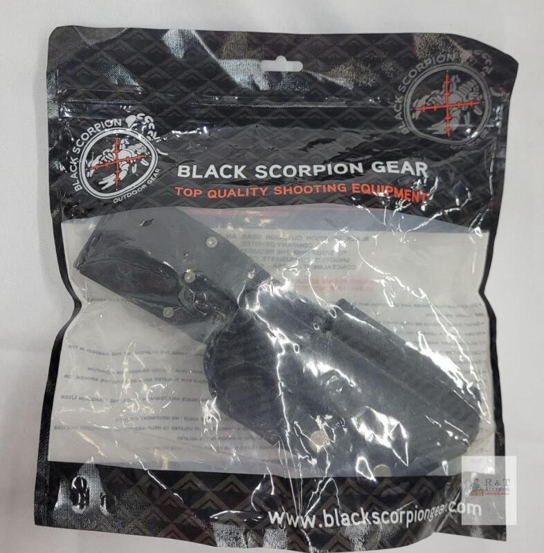 NEW Black Scorpion Gear Skeleton OWB Kydex Holster, Adjustable Retention, Carbon Fiber Pattern
