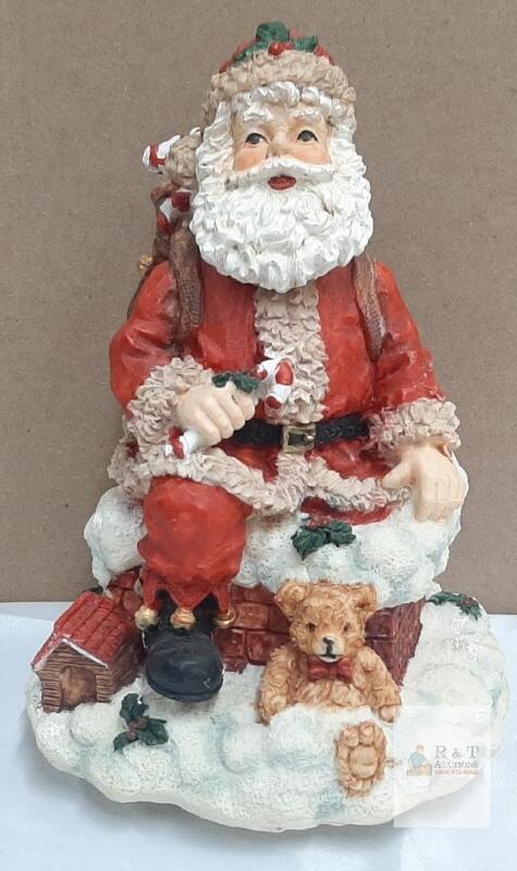 Maison Concepts Santa Claus Music Box Figurine,, 4.14" Tall