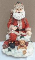 Maison Concepts Santa Claus Music Box Figurine,, 4.14" Tall