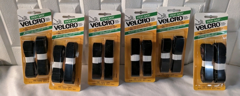 6 New Velcro Sticky Back Tape.