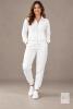 NEW SMALL JANPRINT Women&rsquo;s Black Ribbed 2-Piece Quarter-Zip Lounge Tracksuit Set