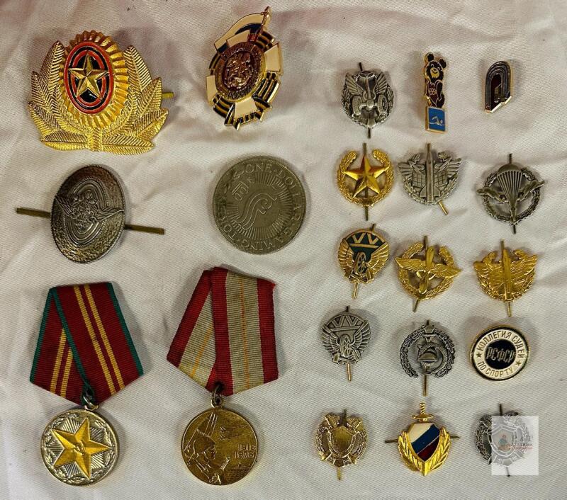 Soviet & Russian Military Medals, Moscow Olympics Pin, Commemorative Badges Collection &ndash;