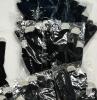 12 NEW Black Touchscreen-Friendly Knit Gloves with Grey Fingertips - 2
