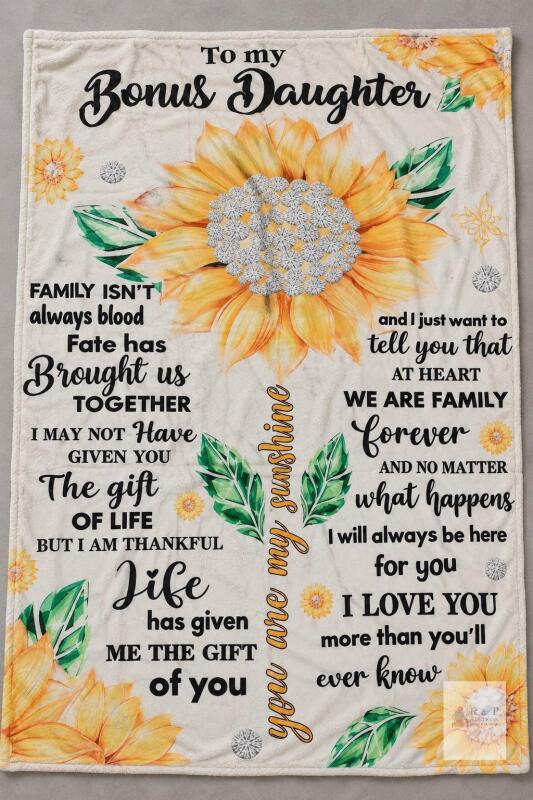 New Bonus Daughter Sunflower Throw Blanket- actual image may vary slightly