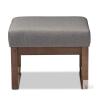 New - Baxton Studio - Yashiya Ottoman in Grey - BBT5200-Grey - 2