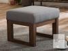 New - Baxton Studio - Yashiya Ottoman in Grey - BBT5200-Grey - 4