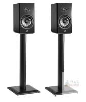 NEW (no speakers) ECHOGEAR 28" Premium Floor Speaker Stands Pair, 25 lb Capacity, Universal Fit, Black, Isolation Pads