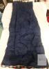 Rectangular Sleeping Bag, Navy Blue Exterior, Plaid Interior, Approx. 75&ndash;78" x 30&ndash;33", Synthetic Insulation