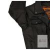 New Milwaukee Leather Size L Men's Black Leather Motorcycle Jacket with Zip-Out Liner and Ventilation System - 5