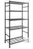 5 Tier Heavy Duty Metal Storage Shelf, 33"x12.6"x72", 1,000 lb Capacity, Adjustable Feet