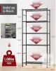 5 Tier Heavy Duty Metal Storage Shelf, 33"x12.6"x72", 1,000 lb Capacity, Adjustable Feet - 2
