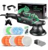 NEW BATOCA 2026 Dual Action Polisher 1100W, 6" Pad, 15mm Throw, Kit with Pads & Handles