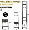NEW RIKADE 8.5FT Aluminum Telescopic Ladder, 330 lbs Capacity, Non-Slip Feet, Detachable Hooks - 2