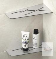 NEW 12" Brushed 304 Stainless Steel Corner Shower Shelf, 2-Pack