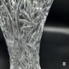 8" Cut Crystal Vase &ndash; Deep Floral & Geometric Pattern, Clear Lead Crystal, - 2