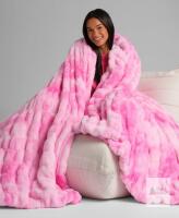 NEW Comfrt Dreamer Blanket, Pink, Plush Faux Fur,