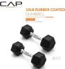 NEW CAP Barbell 10 lb Coated Hex Dumbbell Pair with Ergonomic Steel Handles - 2