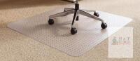 NEW FRUITEAM 48"x30" PVC Office Chair Mat for Low Pile Carpet, Transparent, Studded Backing