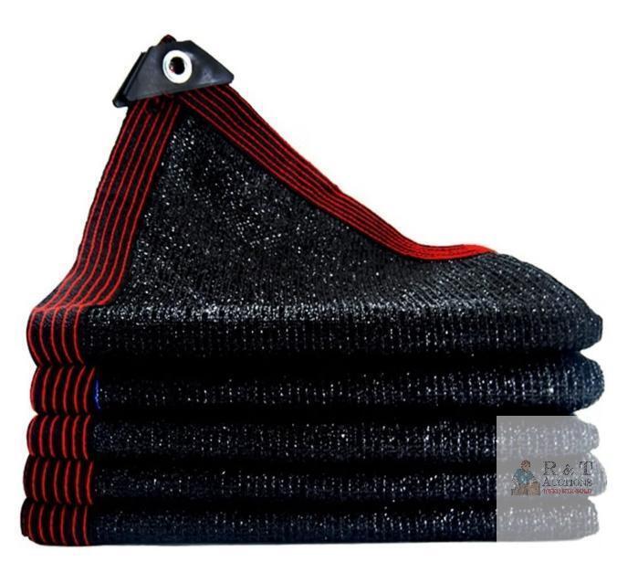 NEW PE Woven Mesh Shade Cloth 5x50 ft Black, Aluminum Grommets, 85% UV Block, Garden Pergola Cover