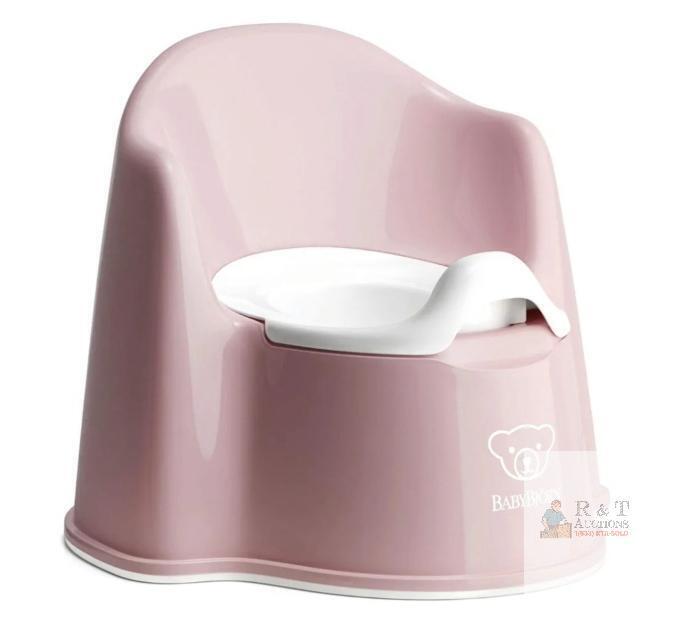 new BABYBJ&Ouml;RN Potty Chair, Light Pink/White, Ergonomic Design, Removable Inner Potty