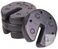 NEW US Weight 2L-8056-00 Interlocking Canopy Weights, 4 Plates, 7.5 lbs Each, Black