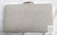 NEW Evening Clutch Bag BR-002 GOLD with Rhinestone Embellishments and Detachable Chain