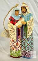 Jim Shore Heartwood Creek Holy Family Hanging Ornament 4007946, 5.25" Resin Nativity