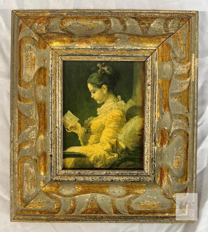 Framed "Young Girl Reading" by Fragonard, Artistica 1063, Custom for Haylock Interiors, Montreal