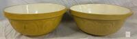 Vintage T.G. Green 'Gripstand' Mixing Bowls, Set of 2, Stoneware, England