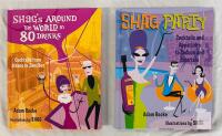 SHAG Illustrated Cocktail Book Lot - 'Around the World in 80 Drinks' + 'Shag Party', Adam Rocke