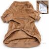New Kuoser Tan Plush Dog Sweater, Size L
