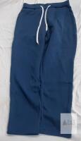 new Blue Sweatpants Joggers Medium Size, Drawstring Waist, Open Bottom