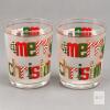 Pair of Culver &ldquo;Merry Christmas&rdquo; Glass Tumblers