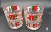 Pair of Culver &ldquo;Merry Christmas&rdquo; Glass Tumblers - 2