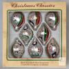 Boxed Set of 8 Christmas Classics Glass Teardrop Ornaments