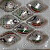 Boxed Set of 8 Christmas Classics Glass Teardrop Ornaments - 2
