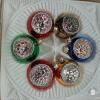 Boxed Set of 6 Colourful Reflector Christmas Ornaments - 2