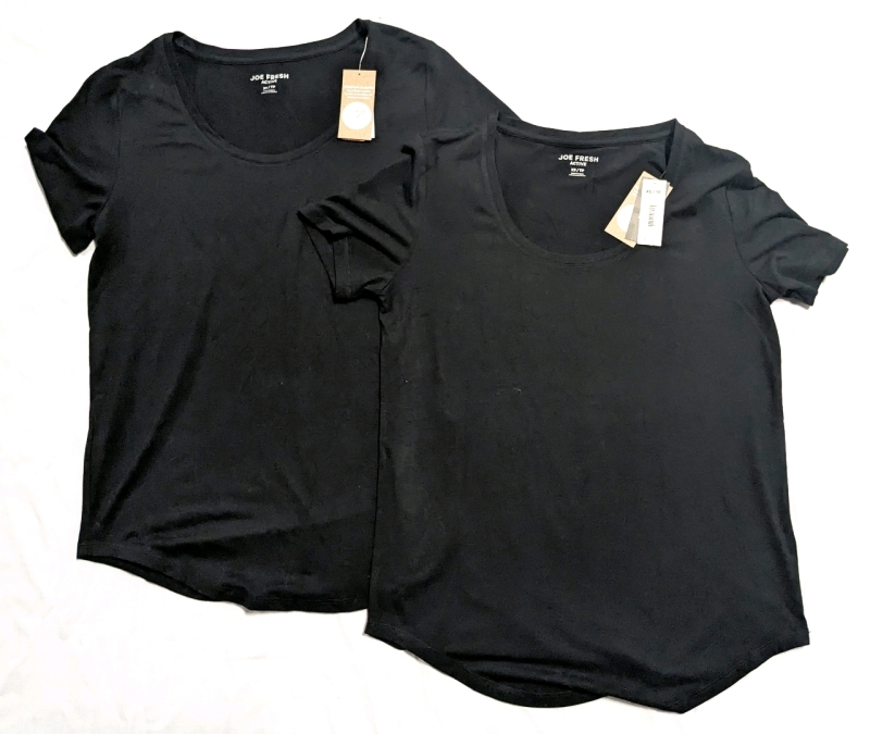 2 New Joe Fresh Active Fitted Tees (XS)